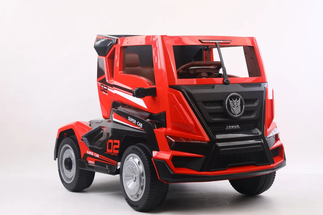 12V Kids Ride on Truck Car W/ Remote Control LED Lights 3 Speeds W/ Music Black