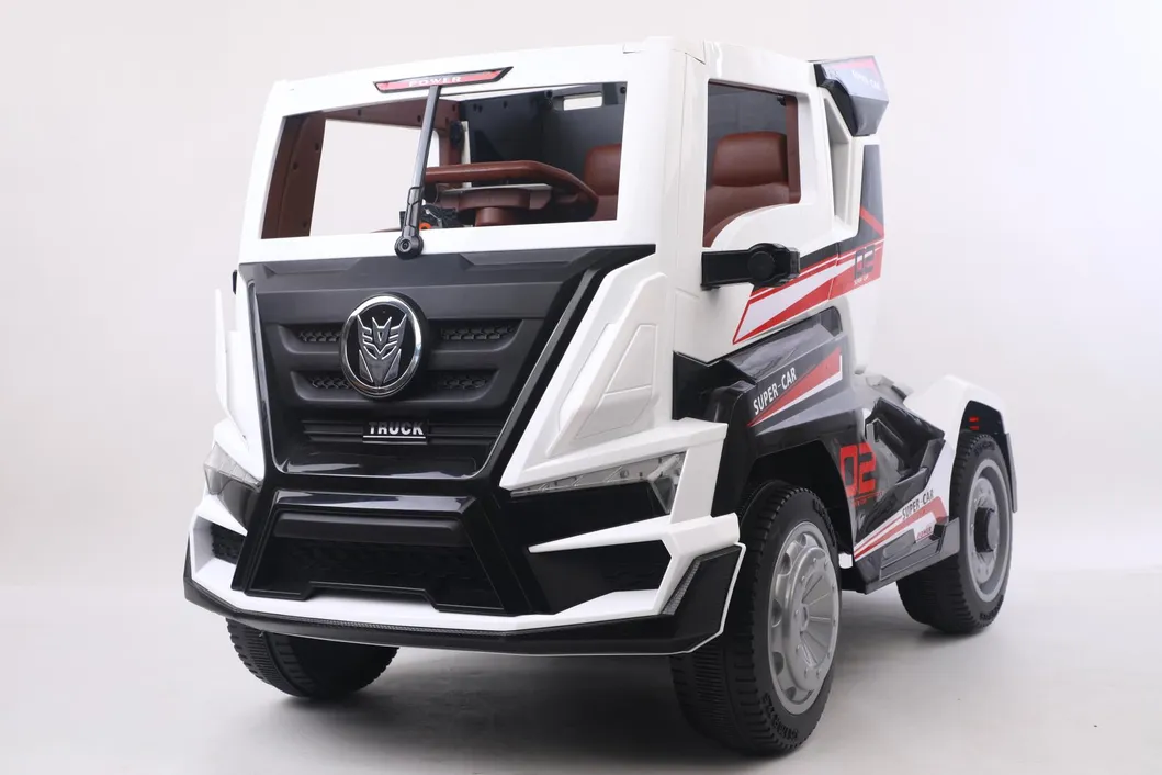 12V Kids Ride on Truck Car W/ Remote Control LED Lights 3 Speeds W/ Music Black