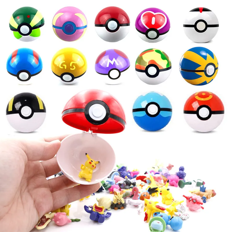 1PCS Pokeball Kids Action Figures Toys Children Birthday Gift Collection Toys