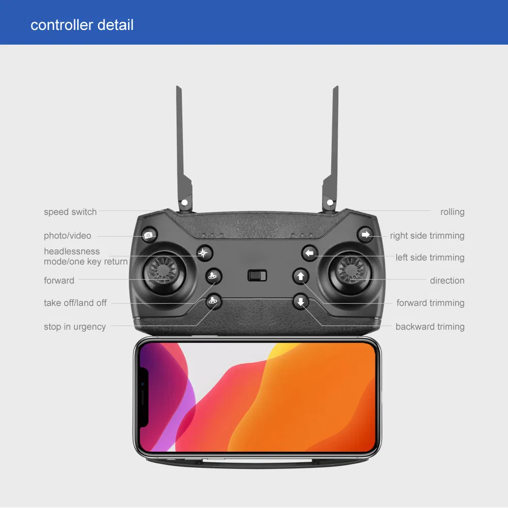 2.4G 4-Channel Flod RC Quadcopter Remote Control Drone for Kids (LS11-1080P-Box)