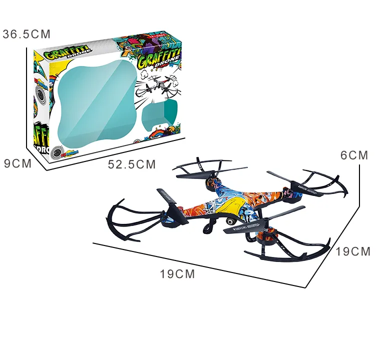 2.4GHz Helicopter Remote Control Airplane RC Model WiFi Real-Time Transmission 360 Degrees Rotate Racing Drone with Camera