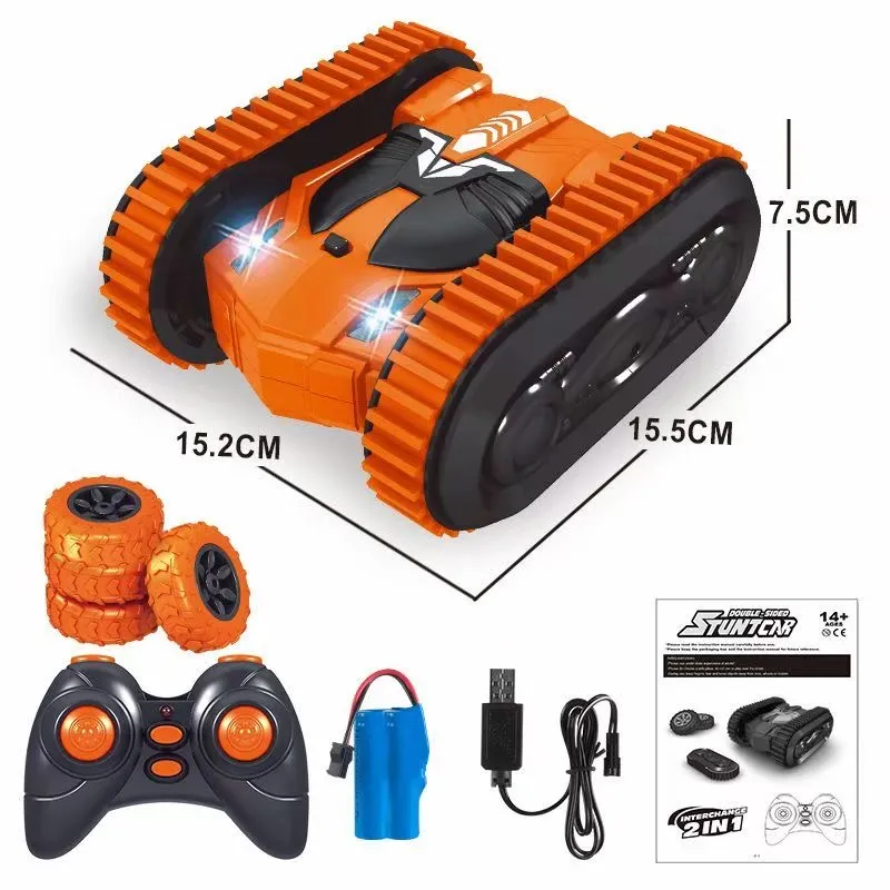 2 in 1 Two Tire Conversion 4WD RC Stunt Car Amazon Best Seller