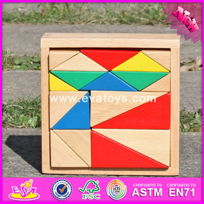 2021 Wholesale New Design 18 Pieces Kids Wooden Building Blocks Toys Top Fashion Children Wooden Building Blocks Toys W13A115