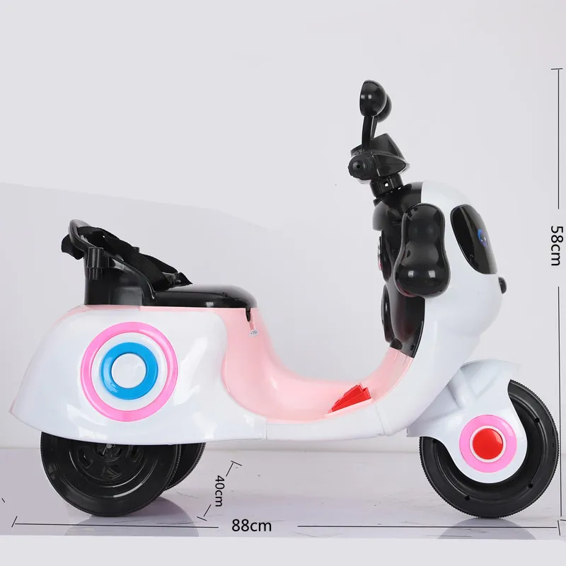 2020 The Latest Children′s Electric Bicycle Baby Electric Toy Motorcycle Can Ride and Sit in The Baby Carriage