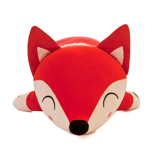 2021 Beautiful Custom Funny Stuffed Long-Faced Plush Kinitted Fox Toy