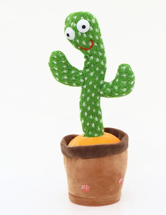 2021 Hot Selling Singing Dancing Cactus Toys Recording Plush Toy Electric Dancing Cactus