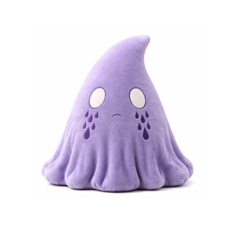 Why Does a Purple Sad Spooky Ghost Stuffed Toy Stand Out as a Custom Plush Gift?