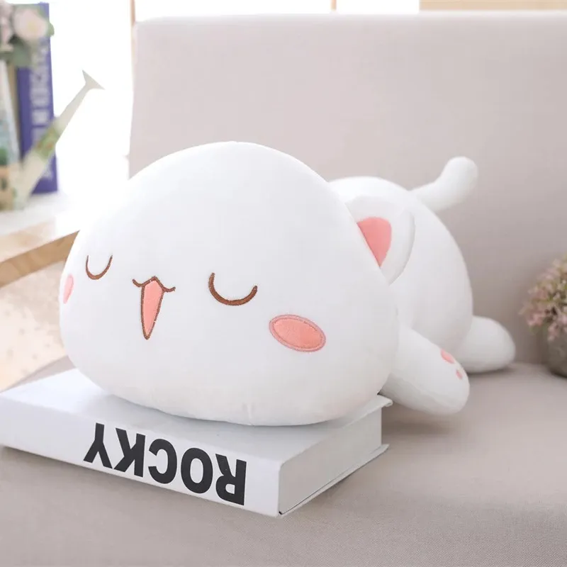 35-65 Kawaii Lying Cat Plush Toys Stuffed Cute Cat Doll Lovely Animal Pillow Soft Cartoon Toys