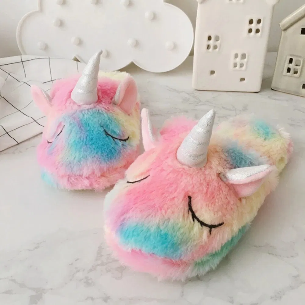 4PCS/Set Cute Rainbow Plush Unicorn Toy Ice Cream Colorful Unicorn Horn Party Headband Sleeping Eye Mask Toys
