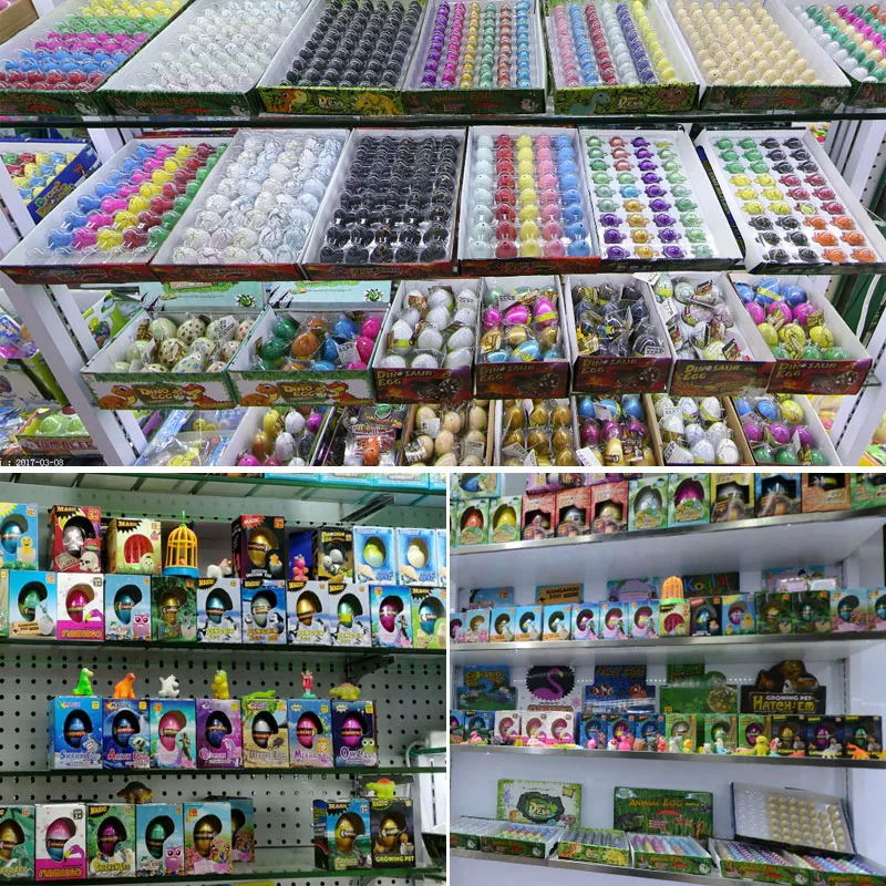 60PCS New Magic Plastic Hatching Pet Growing Dinosaur Egg Toys