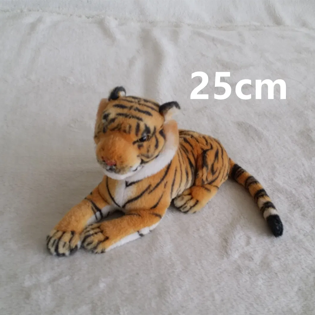 70cm Brown Tiger Simulation Soft Animals Realistic Plush Children Toy