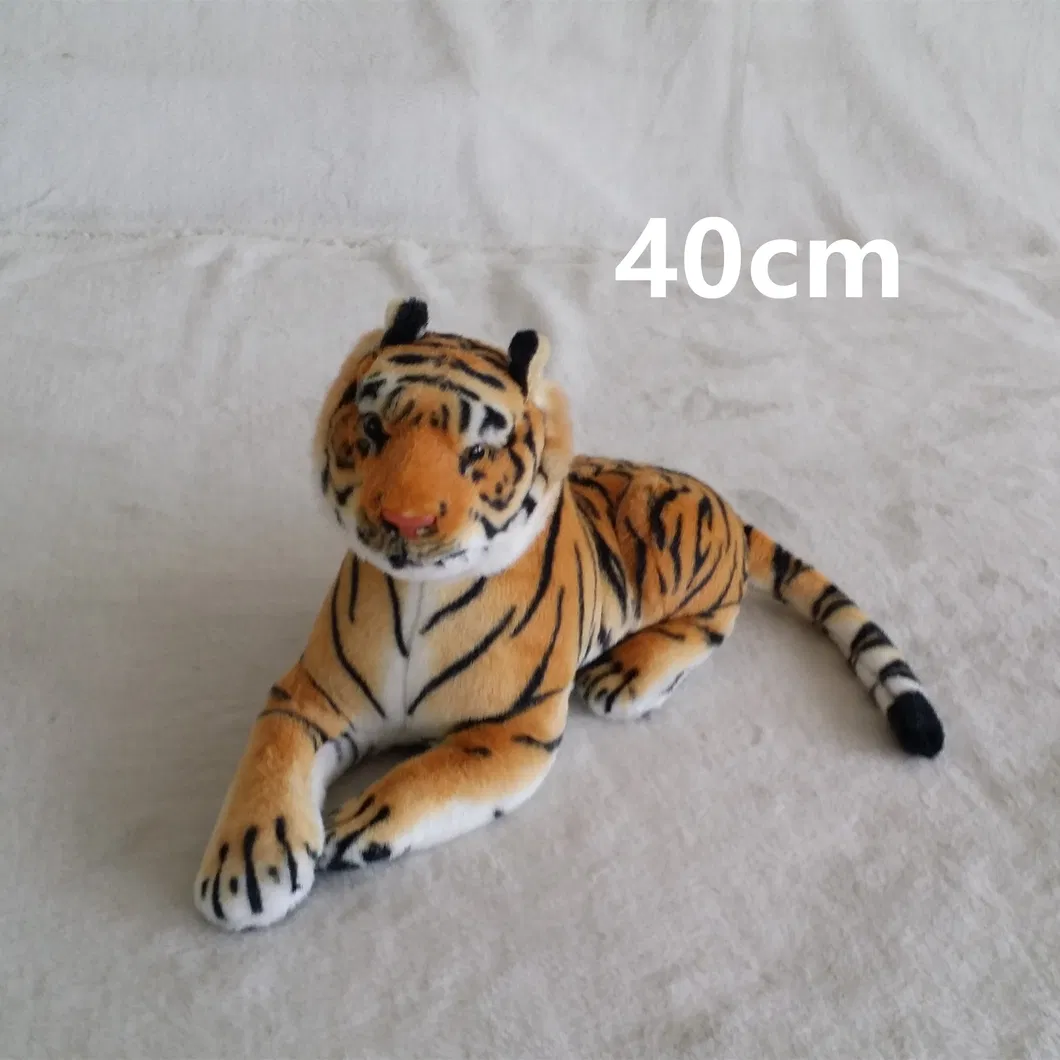 70cm Brown Tiger Simulation Soft Animals Realistic Plush Children Toy