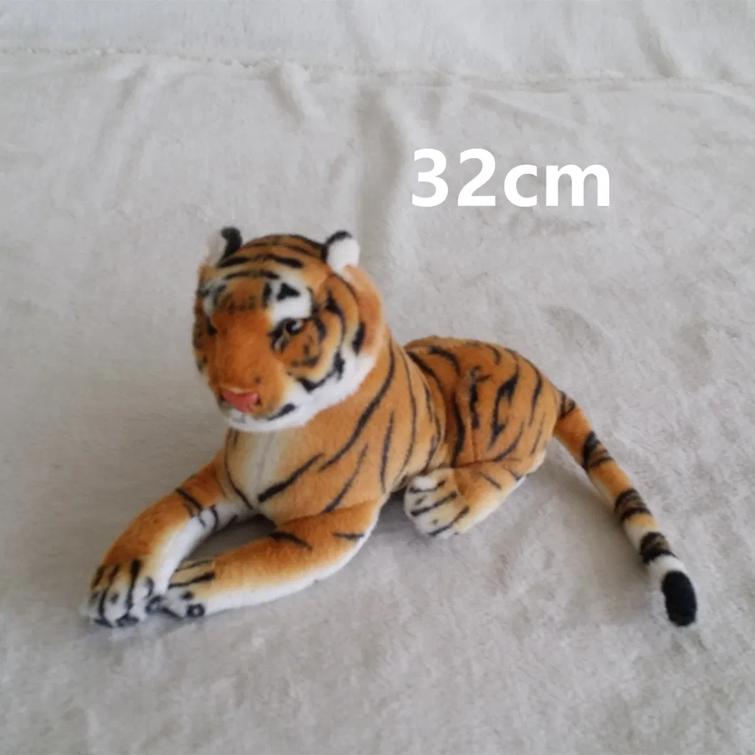 70cm Brown Tiger Simulation Soft Animals Realistic Plush Children Toy