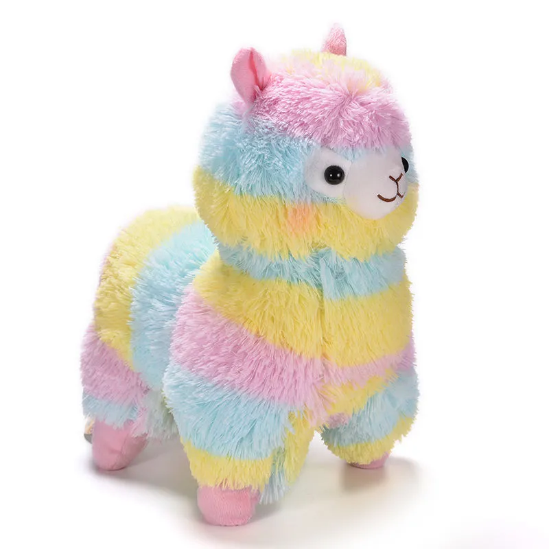Beauty Colorful Alpaca Soft Toy Stuffed Doll
