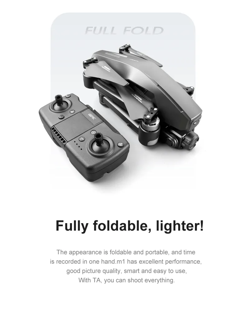 Brushless Drone with 6K Camera and Twoaxial Stabilized Pan Tilt 30 Minutes Battery Life