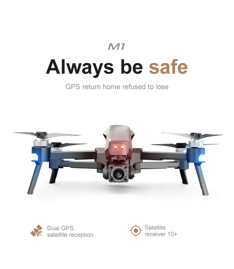 Brushless Drone with 6K Camera and Twoaxial Stabilized Pan Tilt 30 Minutes Battery Life