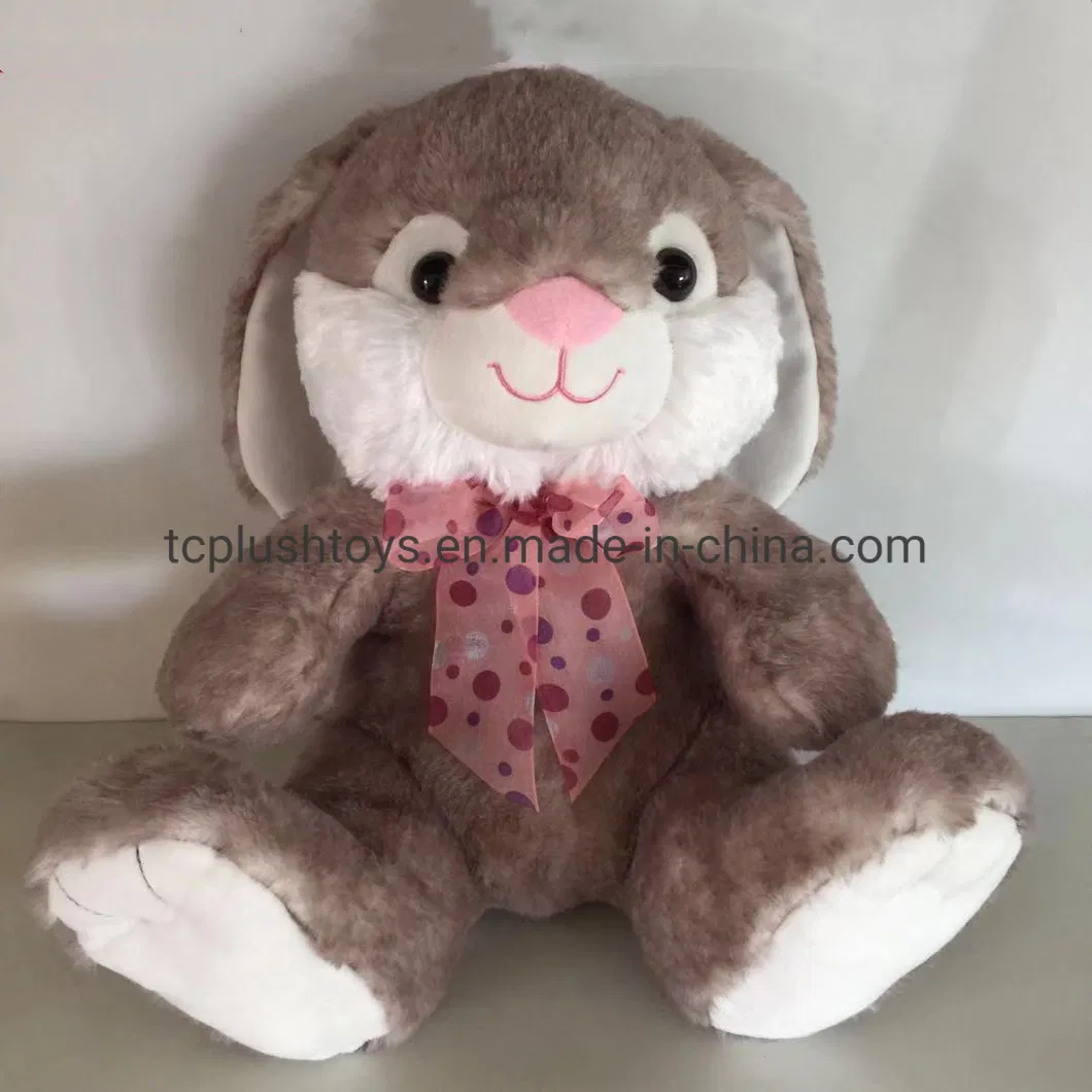 BSCI Factory En71 Pass 12" Long Ears Fam Animal Toys Plush Animal Stuffed Rabbit Toys