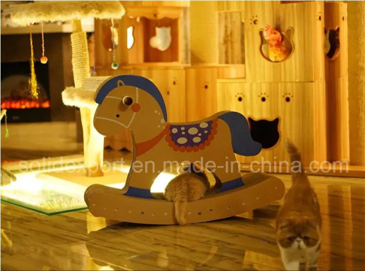 Children′s Fluting Paper Rocking Horse Children Teach Toys safety Creative Paper Rocking Pony