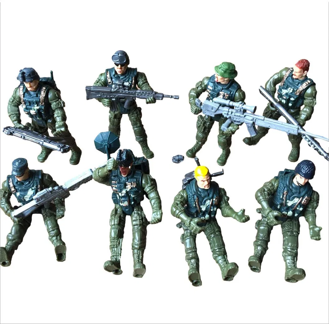 China Wholesale Painting Tin Action Figure Set Toy Plastic Soldiers