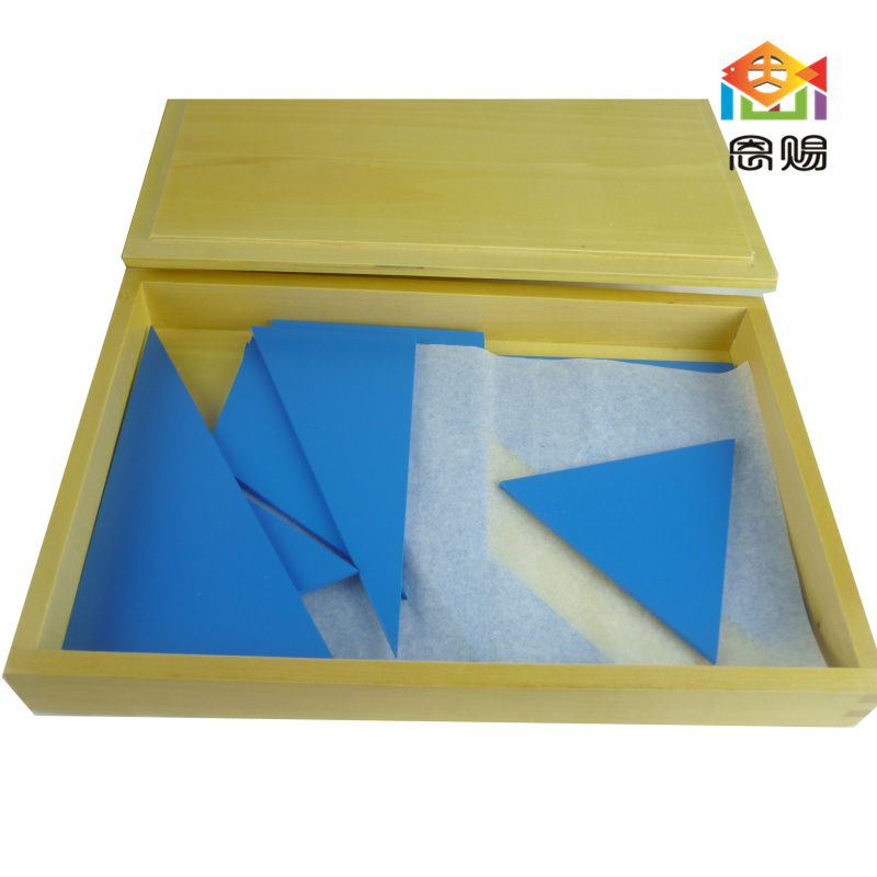Composing Triangle Creative Montessori Sensorial Material Learning Wooden Color Tablet Box Wood 3-6 Years Casa Boys Girls