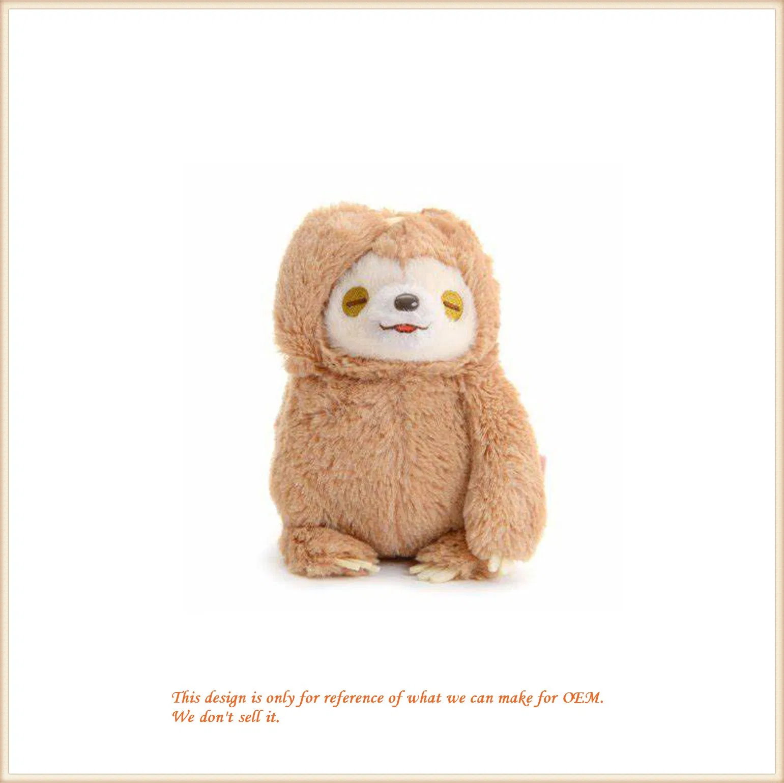 Cuddly Sloth Standing Toy Plush Animal Cushion Pillow Hot Selling