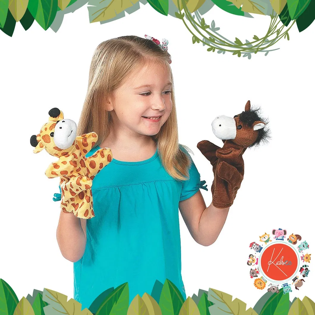 Custom Design Border Collie Hand Puppet