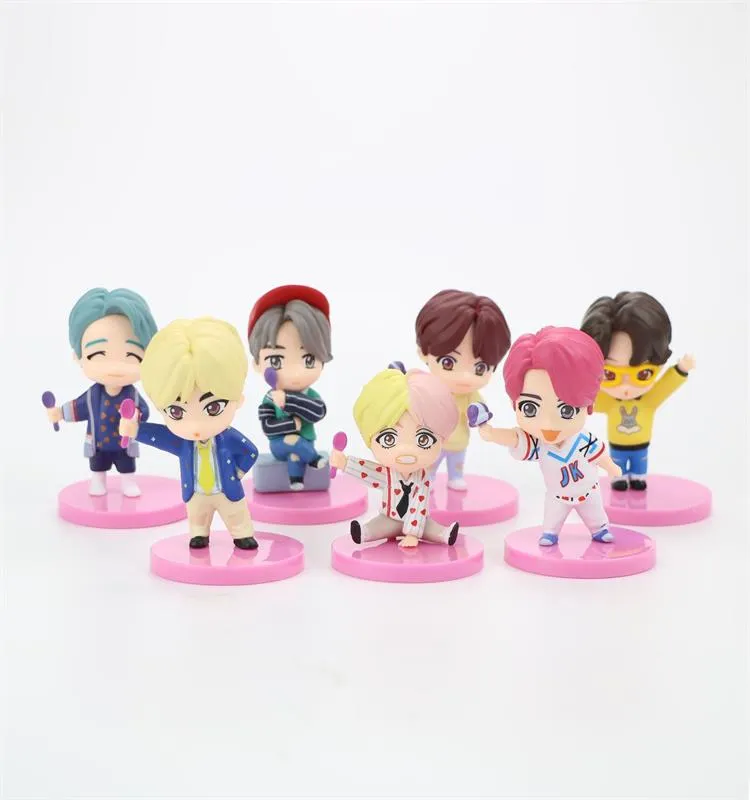 Custom Fashion Plastic PVC Key Chain Action Figure Kid Women Cute Girly Doll Cake Topper Decoration Figure
