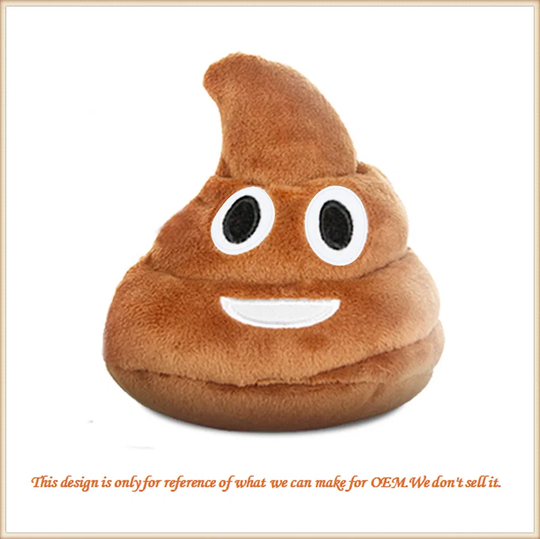 Custom Smiley Poop Soft Pillow Cushion Plush Toy Game Toys