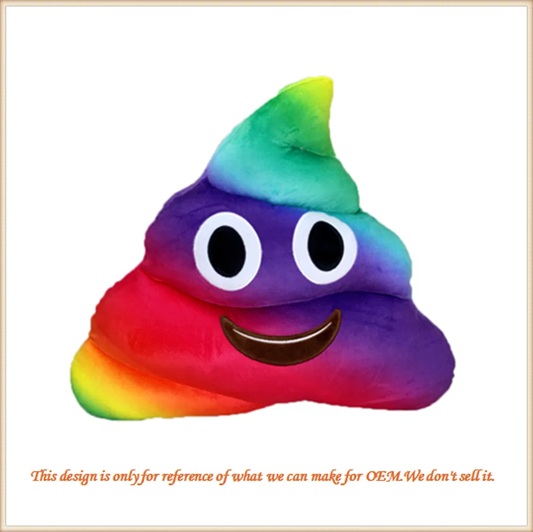Custom Smiley Poop Soft Pillow Cushion Plush Toy Game Toys