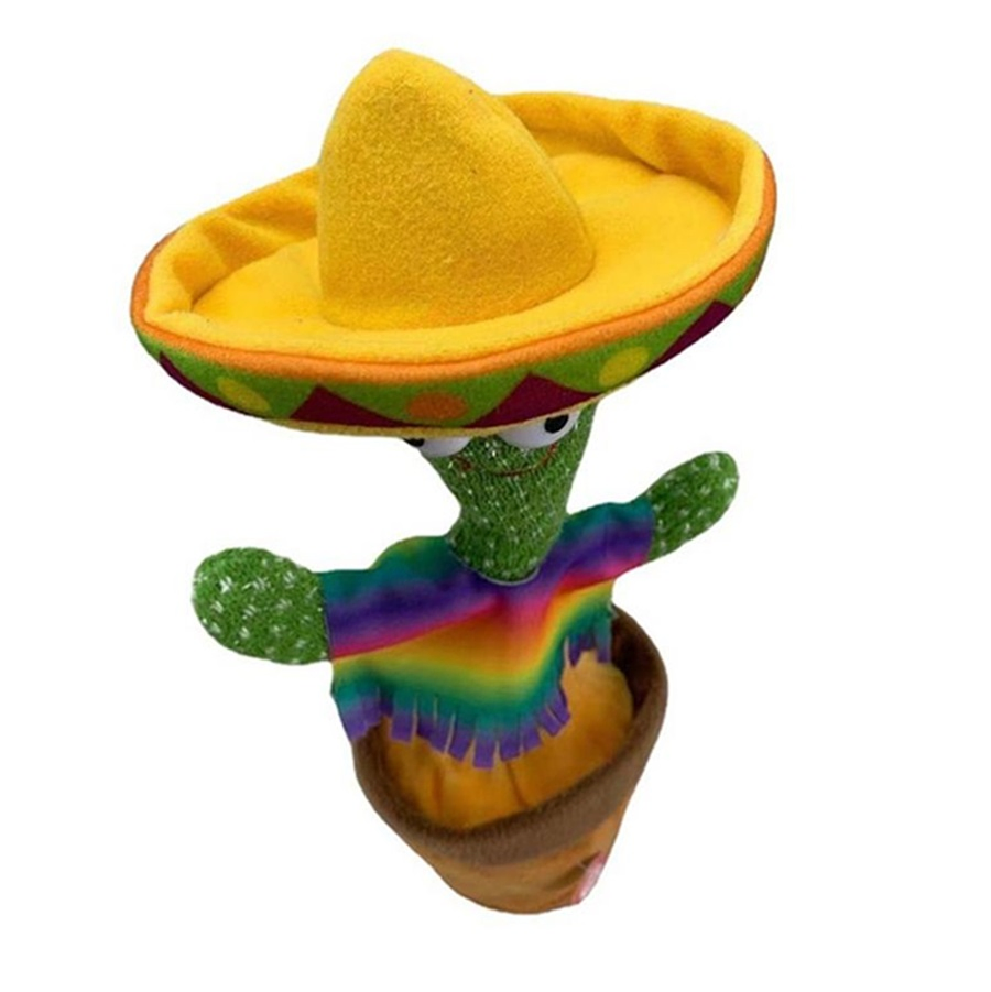 Dancing Cactus Singing Dancing Saxophone Cactus Toys Soft Plush Electric Toys Stuffed Toy