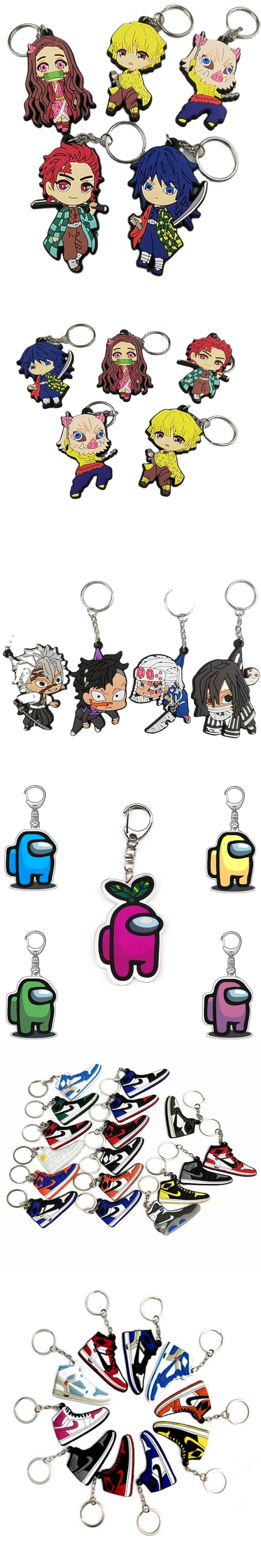 Demon Slayer Key Ring Plastic 2D Keychain