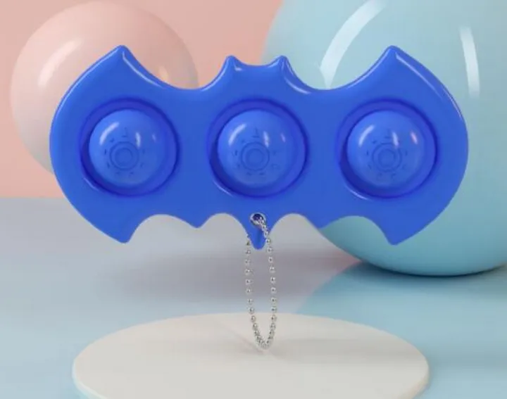 Depression Autism Stress Relief Simple Dimple Keychain Fidget Toy