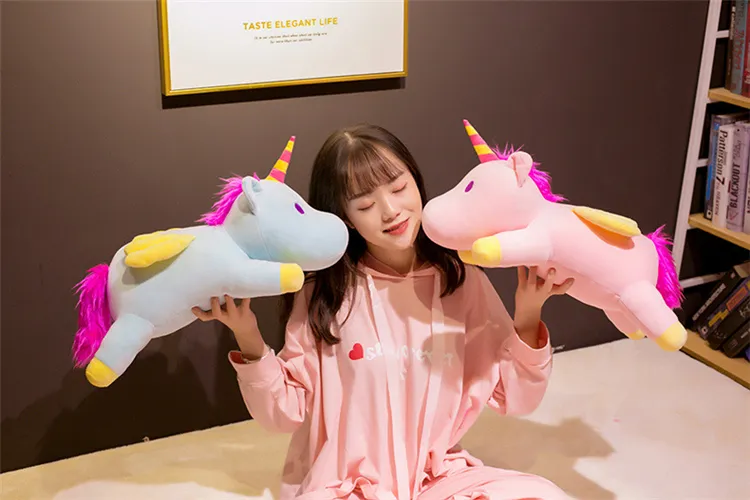 Down and Cotton Lying Unicorn Doll Plush Toy