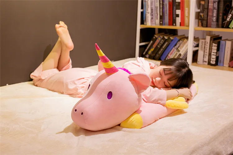 Down and Cotton Lying Unicorn Doll Plush Toy