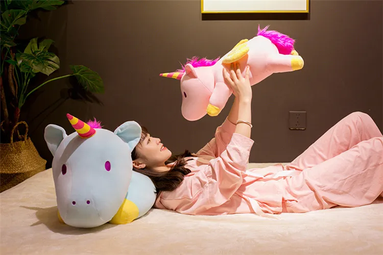 Down and Cotton Lying Unicorn Doll Plush Toy