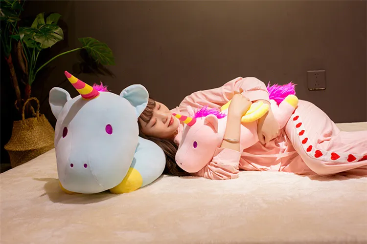 Down and Cotton Lying Unicorn Doll Plush Toy