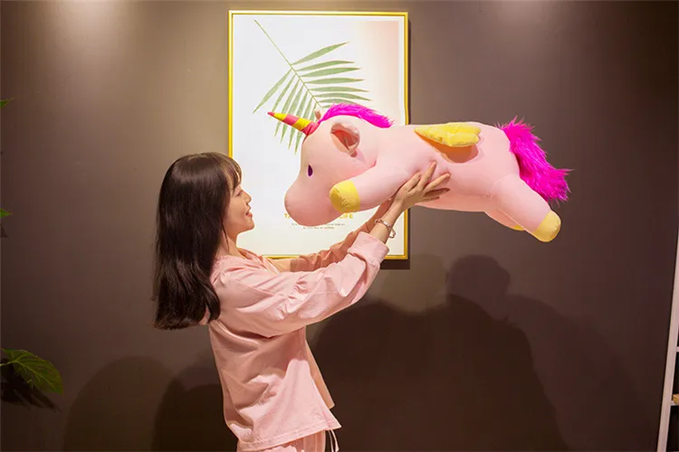 Down and Cotton Lying Unicorn Doll Plush Toy