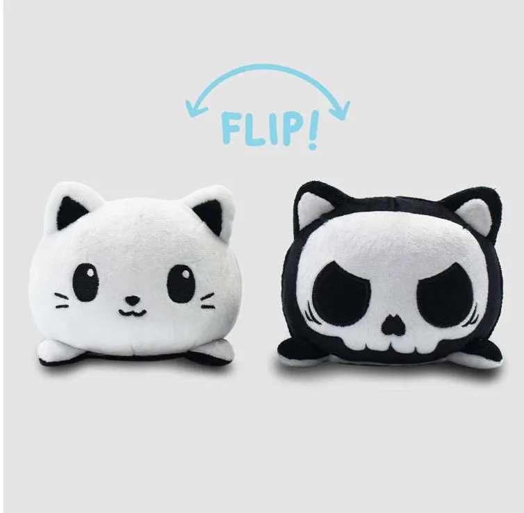 Dropshipping Double-Sided Flip Doll Stuffed Small Cat