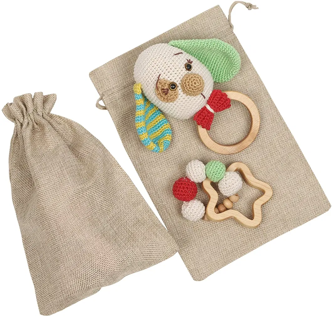 Education Baby Toys Plush Doll Dog Rattle Bell