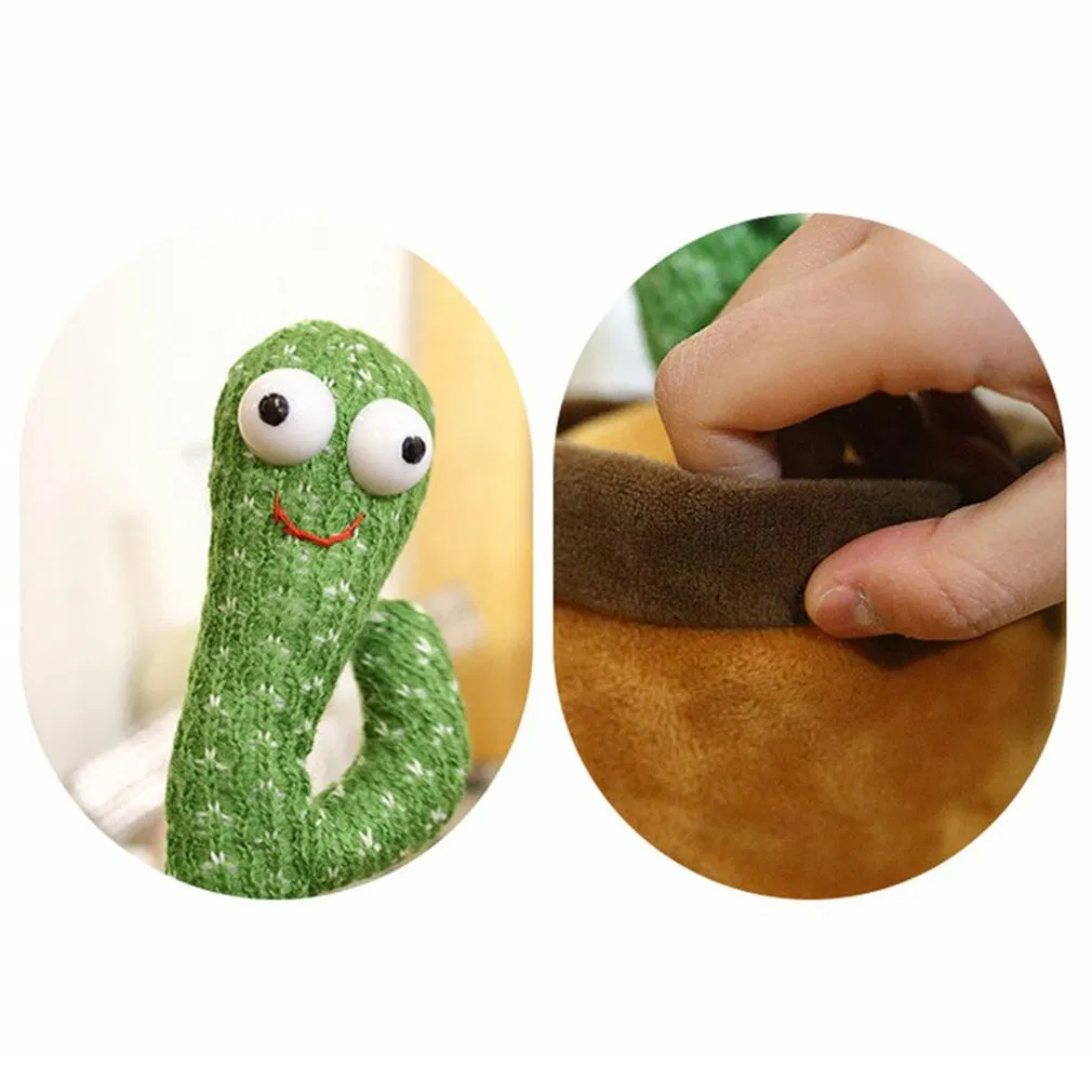 Electric Dancing Cactus Toy Singing Talking Cactus Plush Toys Funny Cactus Doll