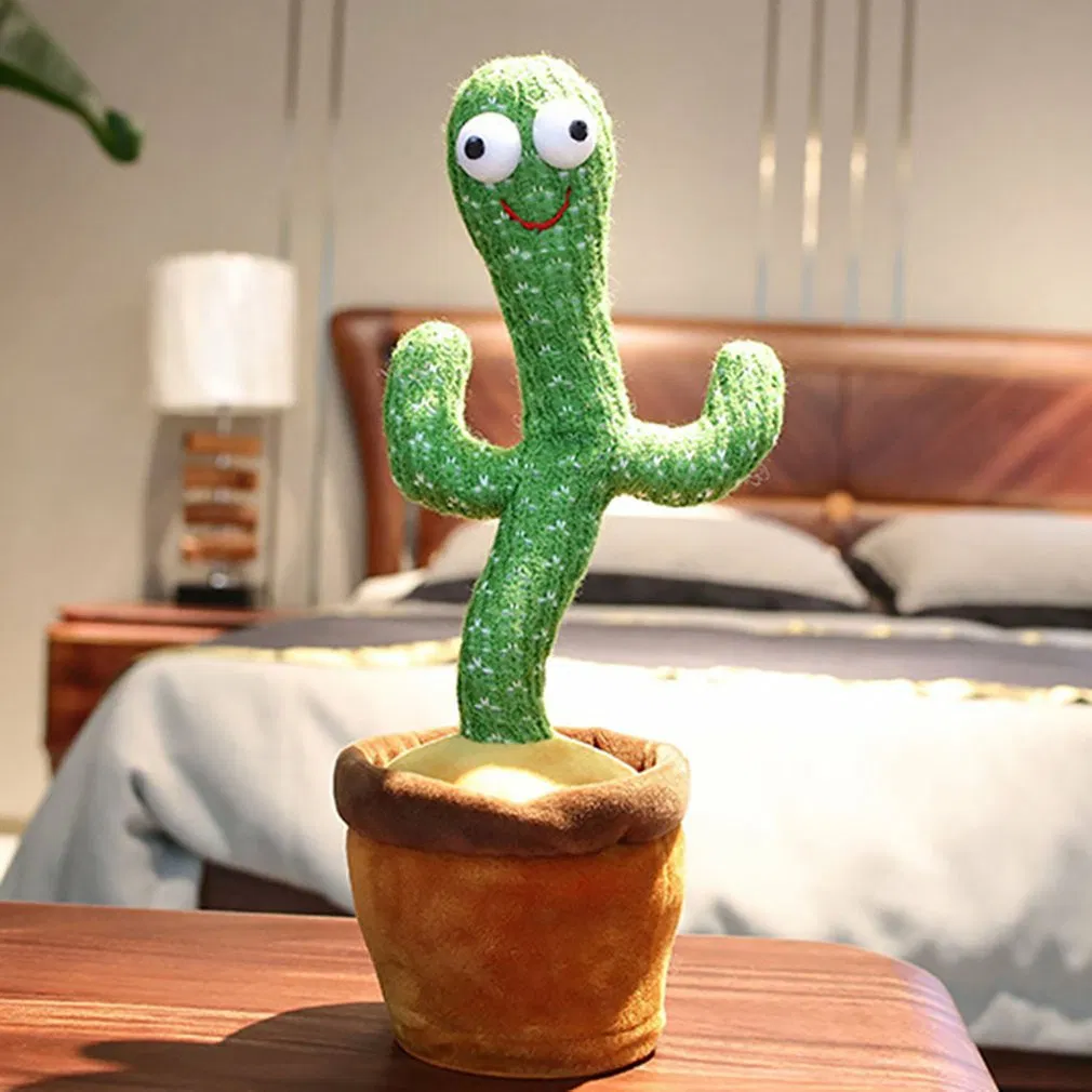 Electric Dancing Cactus Toy Singing Talking Cactus Plush Toys Funny Cactus Doll