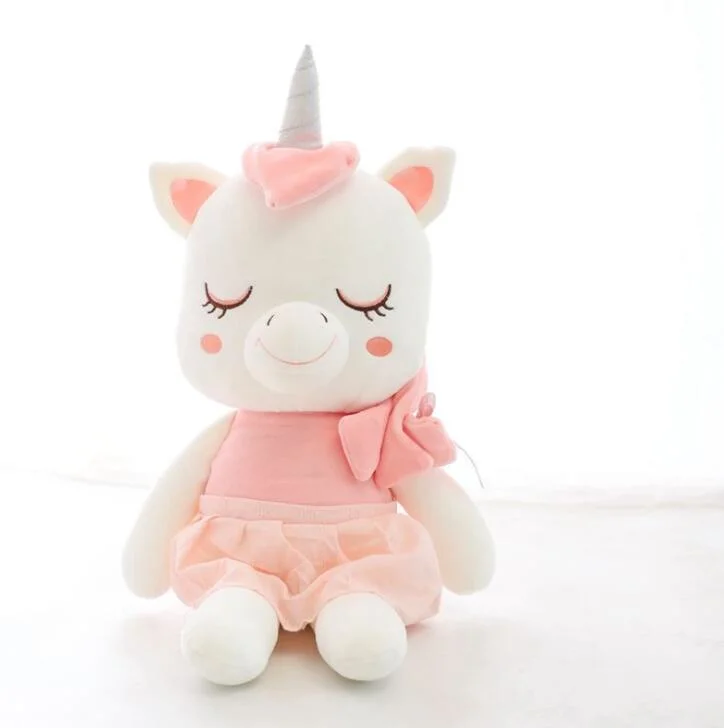 Factory Funny Custom Fancy Pink Small Stuffed Animal Plush Unicorn Toy