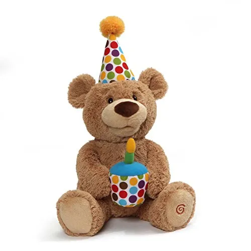 Fluffy Birthday Bear Birthday Gift Customized Baby Companion