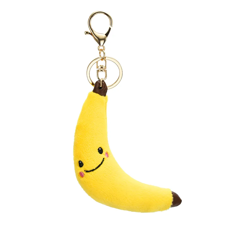Fluffy Cutest Peach Cuddly Fruit Key Holders OEM