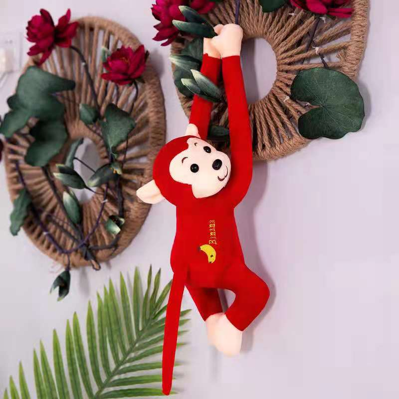 Hanging Monkey Plush Gibbon Animal Toy