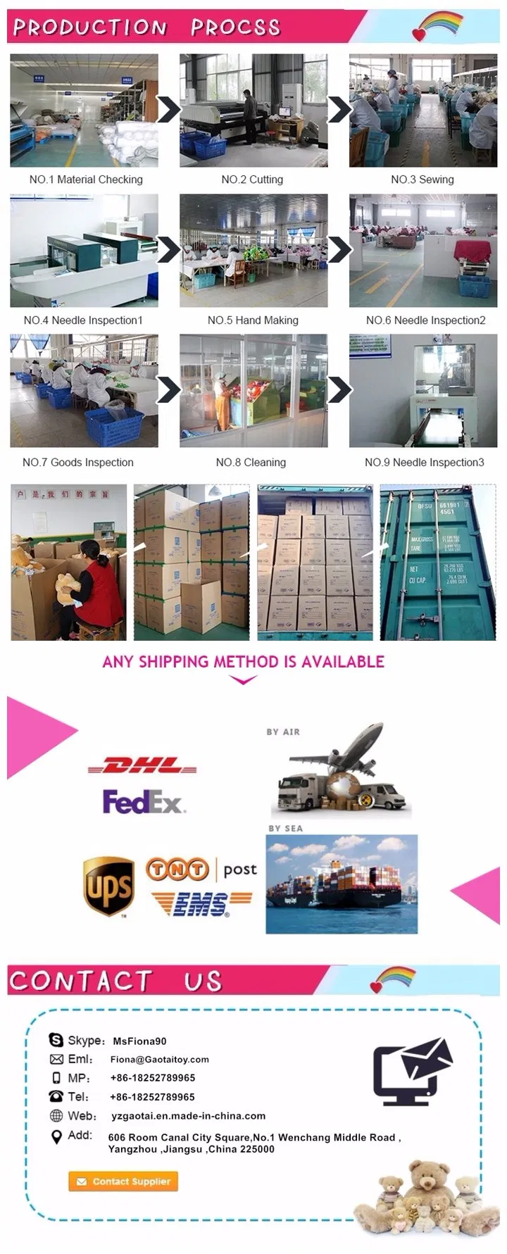 High Quality Purple Gibbon Flurry Plush Toy with Long Arms