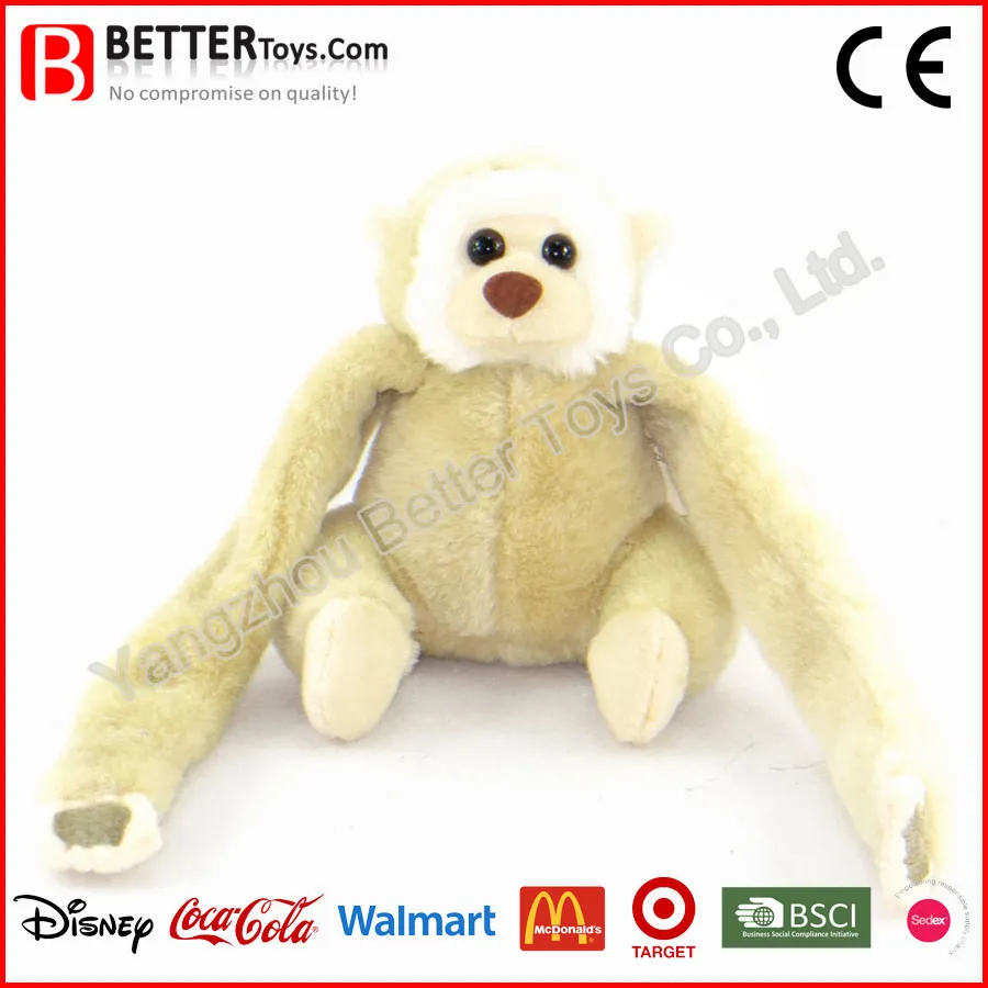 Hot Sale Plush Monkey with Velcro Hands Toy From China