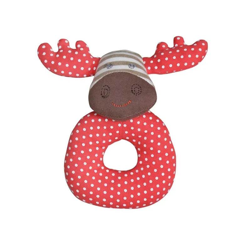 Jambear Organic Buddies Baby Teething Rattle Organic Cotton Farm Buddies Rattle Organic Cotton Baby Blanket Toys