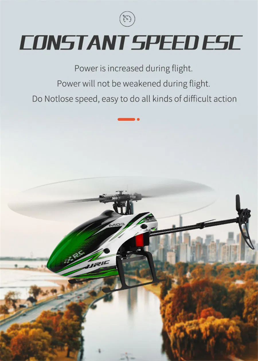 Jjrc M03 2.4G 6-Axis Gyroscope 6CH Radio Remote Control Dual Brushless Motor 3D/6g Stunt RC Helicopter Single Blade