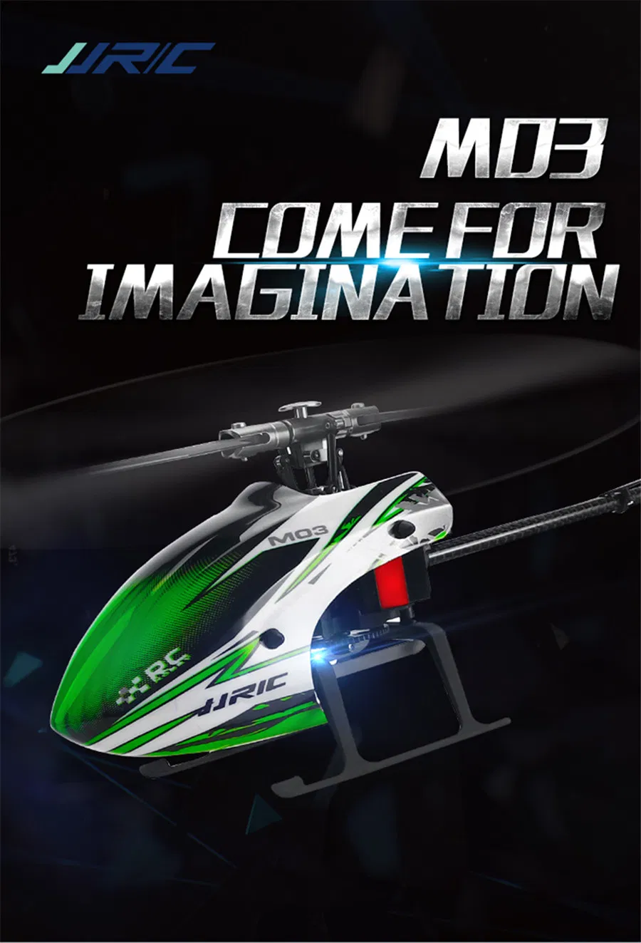 Jjrc M03 2.4G 6-Axis Gyroscope 6CH Radio Remote Control Dual Brushless Motor 3D/6g Stunt RC Helicopter Single Blade